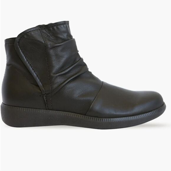 New Munro Scout Water Resistant ankle Bootie 9 SS Super Slim black leather - Picture 2 of 4